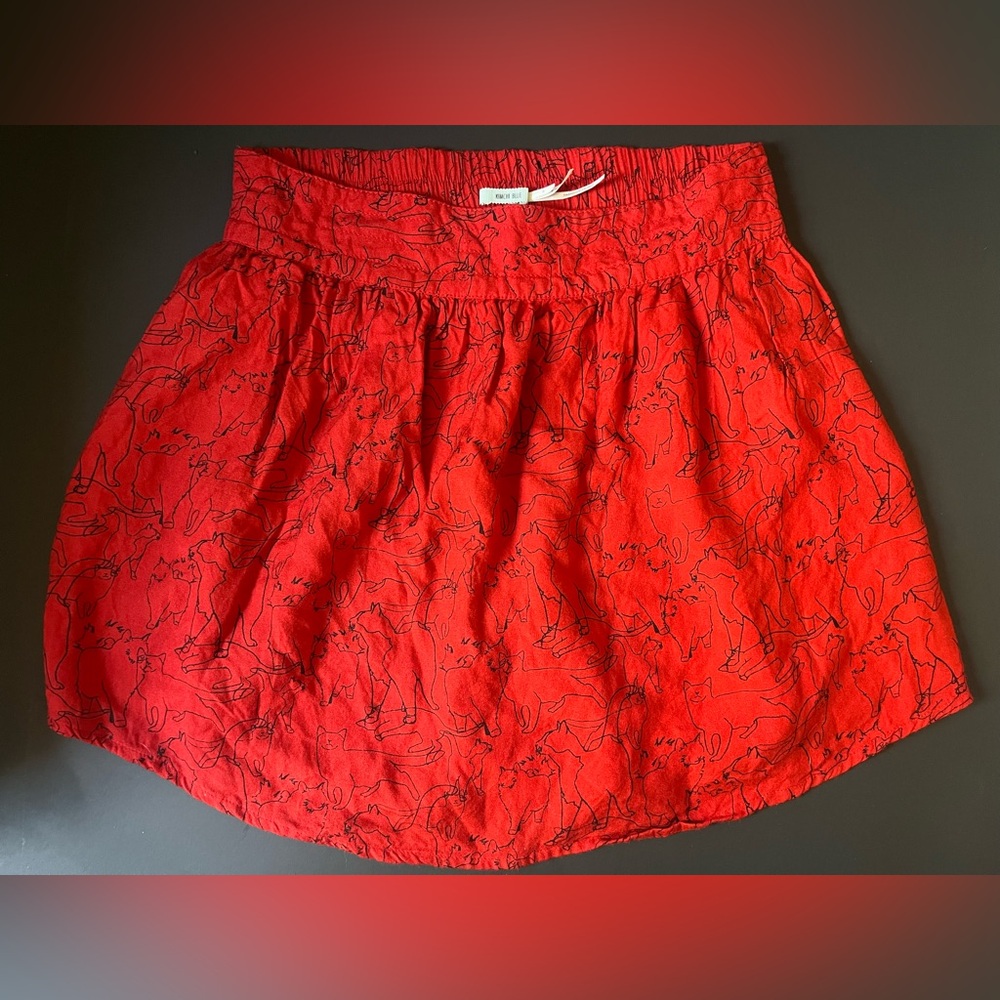 Kimchi Blue Cat print Mini Skirt